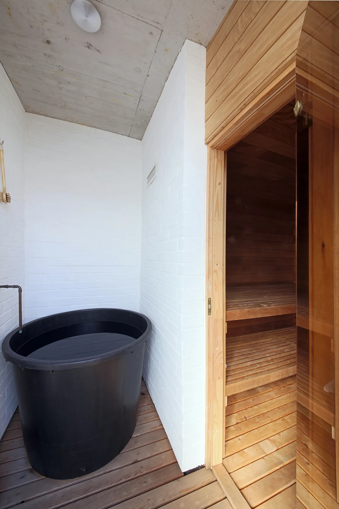 sauna jako součást domu