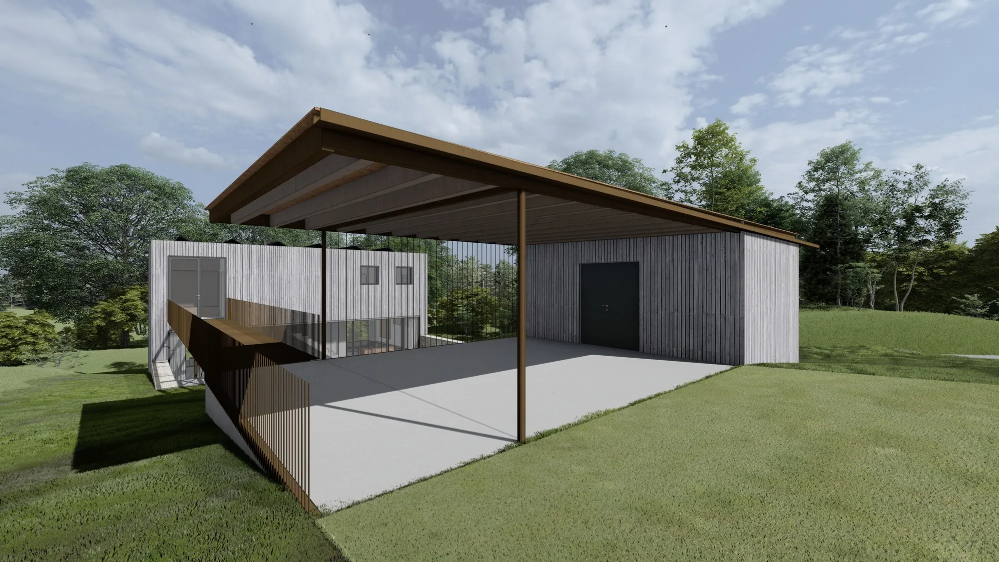 architektonická studie RD v Beskydech