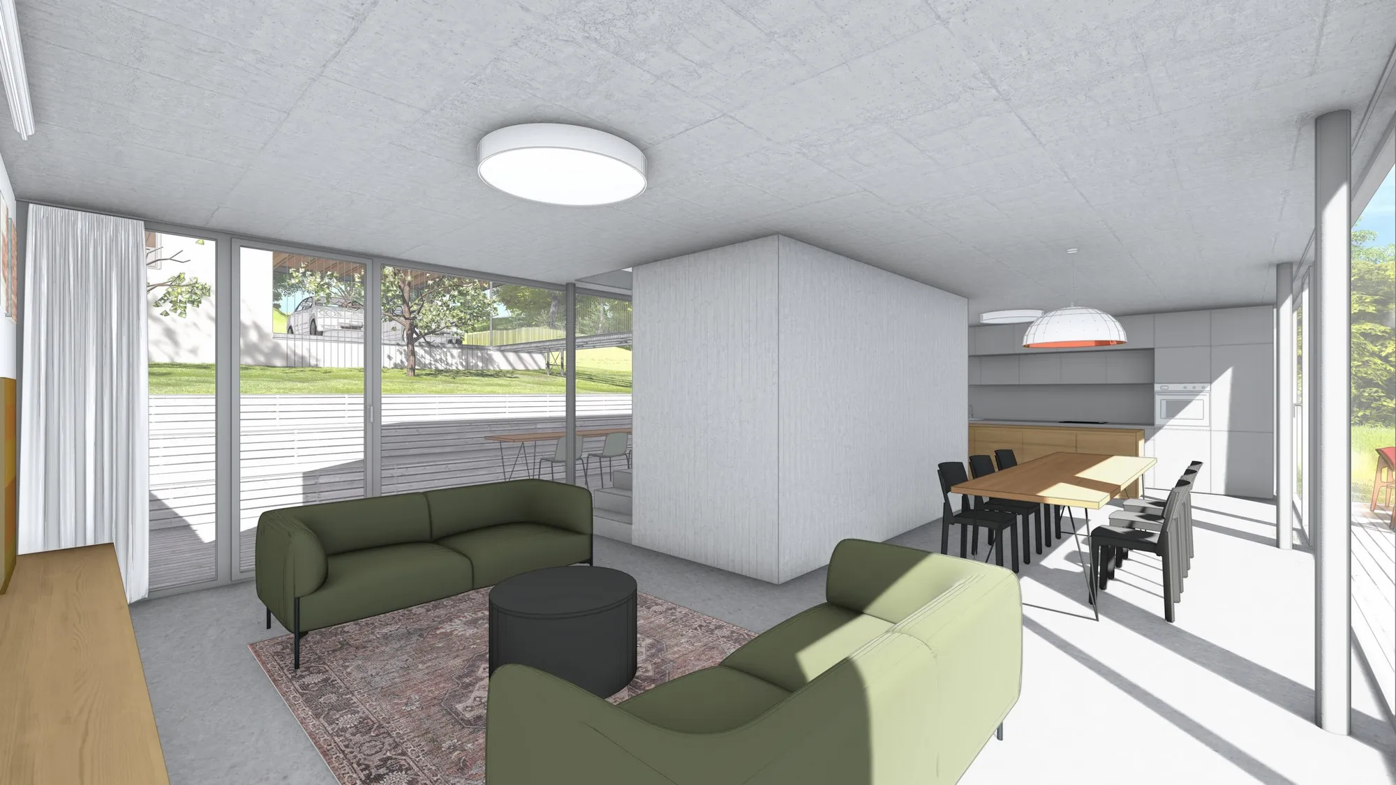 architektonická studie interiéru