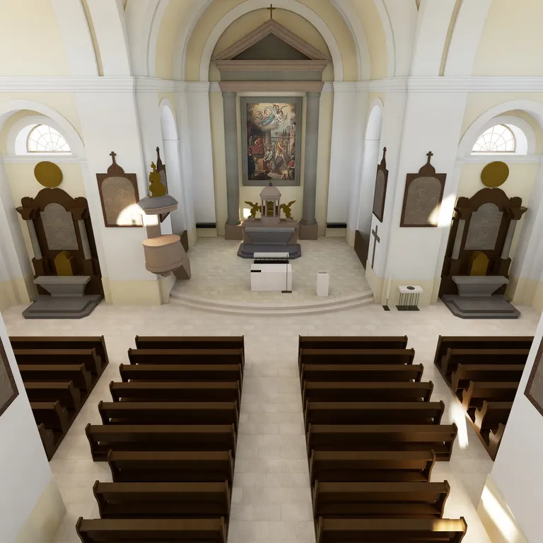 interiér kostela sv. Jakuba