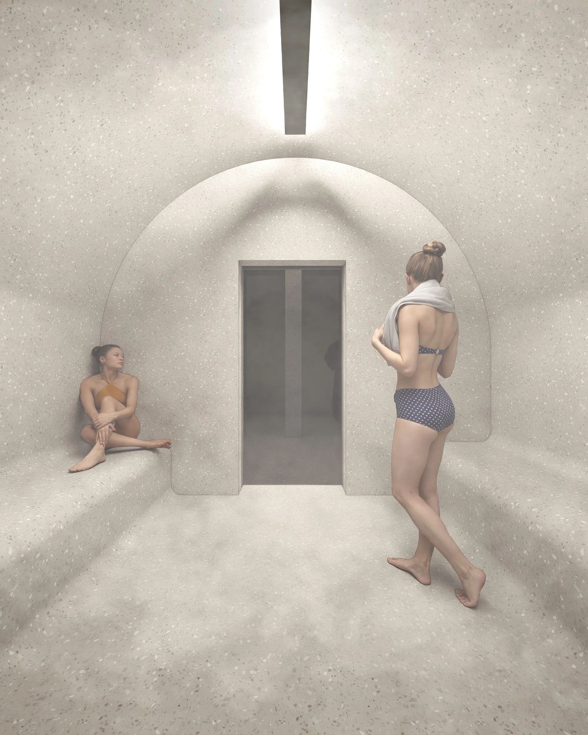 návrh páry a wellness jako součást veřejné stavby