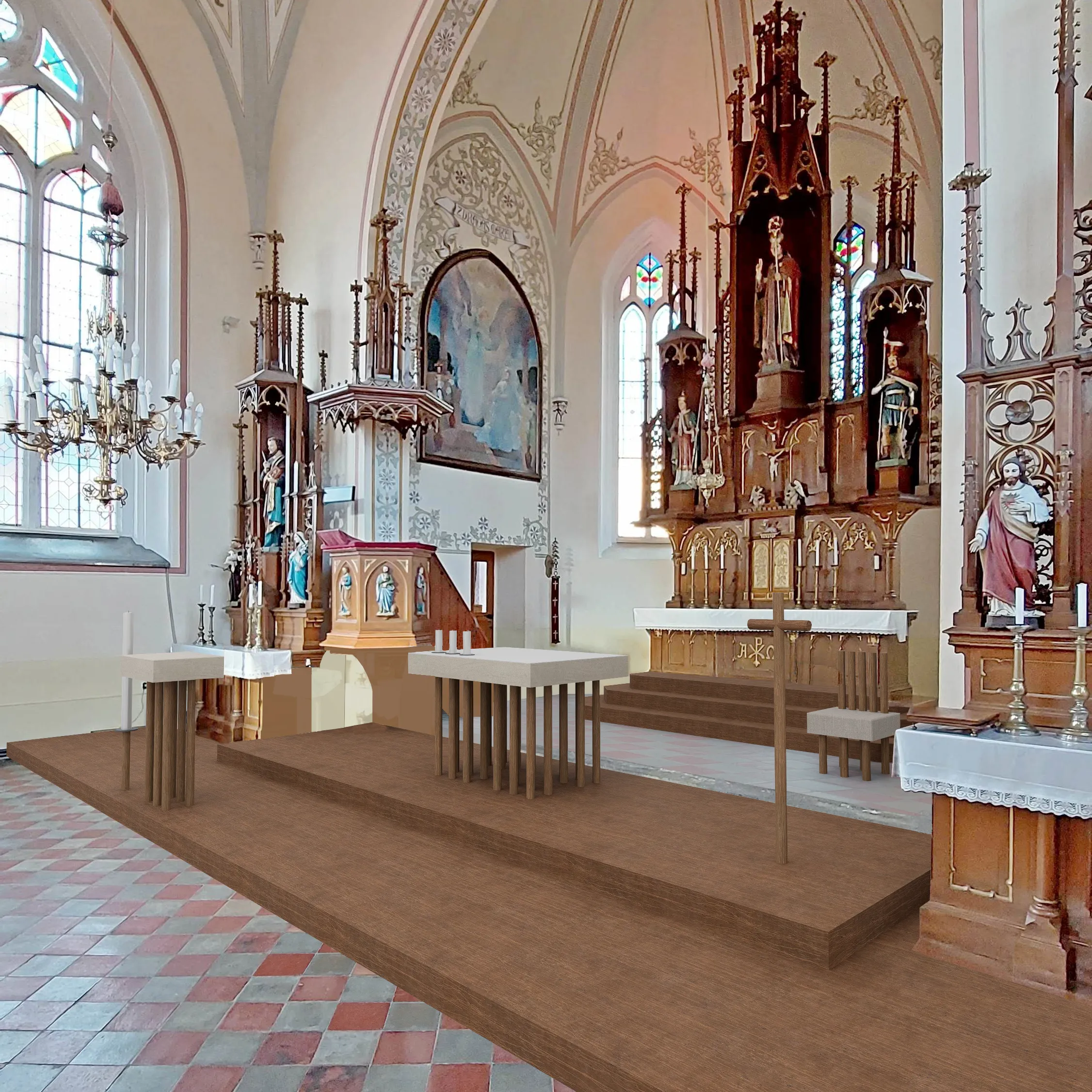 kostel jako porstor pro liturgii i kulturní veřejná vystoupení
